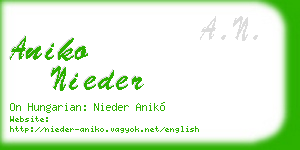 aniko nieder business card